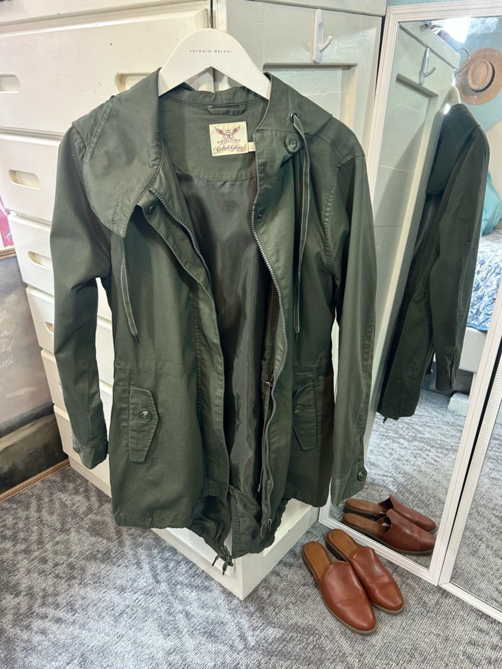 Olive Green Millennial Utility Jacket Anorak Layering Autumn Fall Season Staple